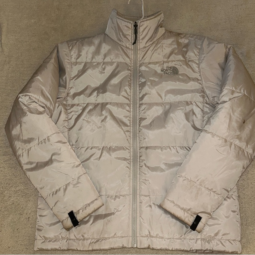 White north face men’s puffer jacket